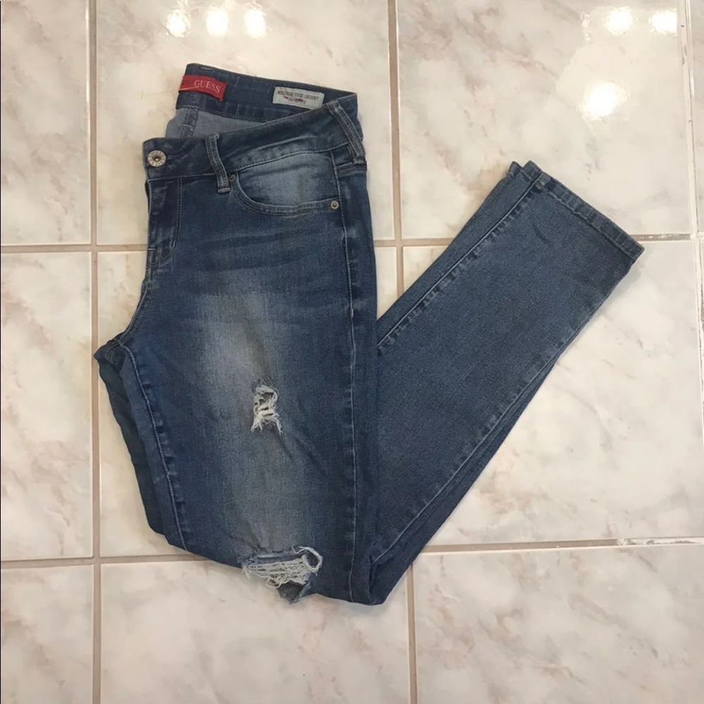 Guess distressed ripped Jeans.